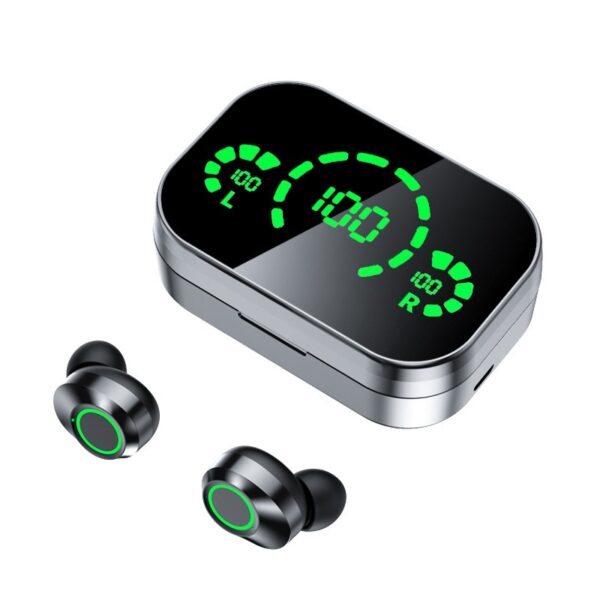 YD03 Wireless Bluetooth Headset TWS Large Screen Smart Digital Display In Ear Breathing Light - Image 5